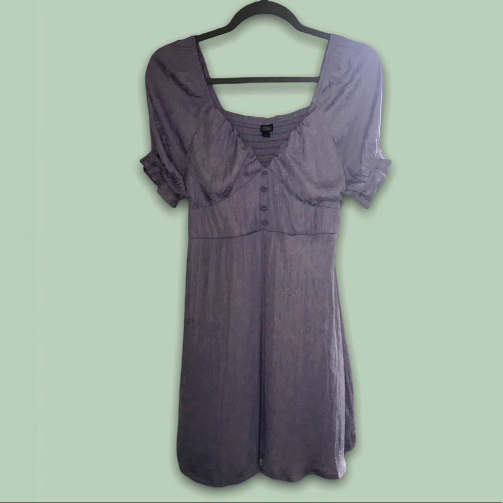 Lavender Satin Dress